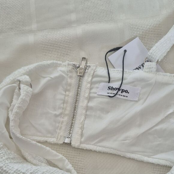 Showpo White Textured Two-Piece Set - Picture 12 of 16